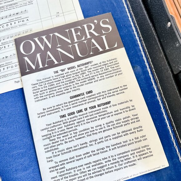 AUTOHARP BY OSCAR SCHMIDT WITH CARRYING CASE BH MODEL - Picture 12 of 16